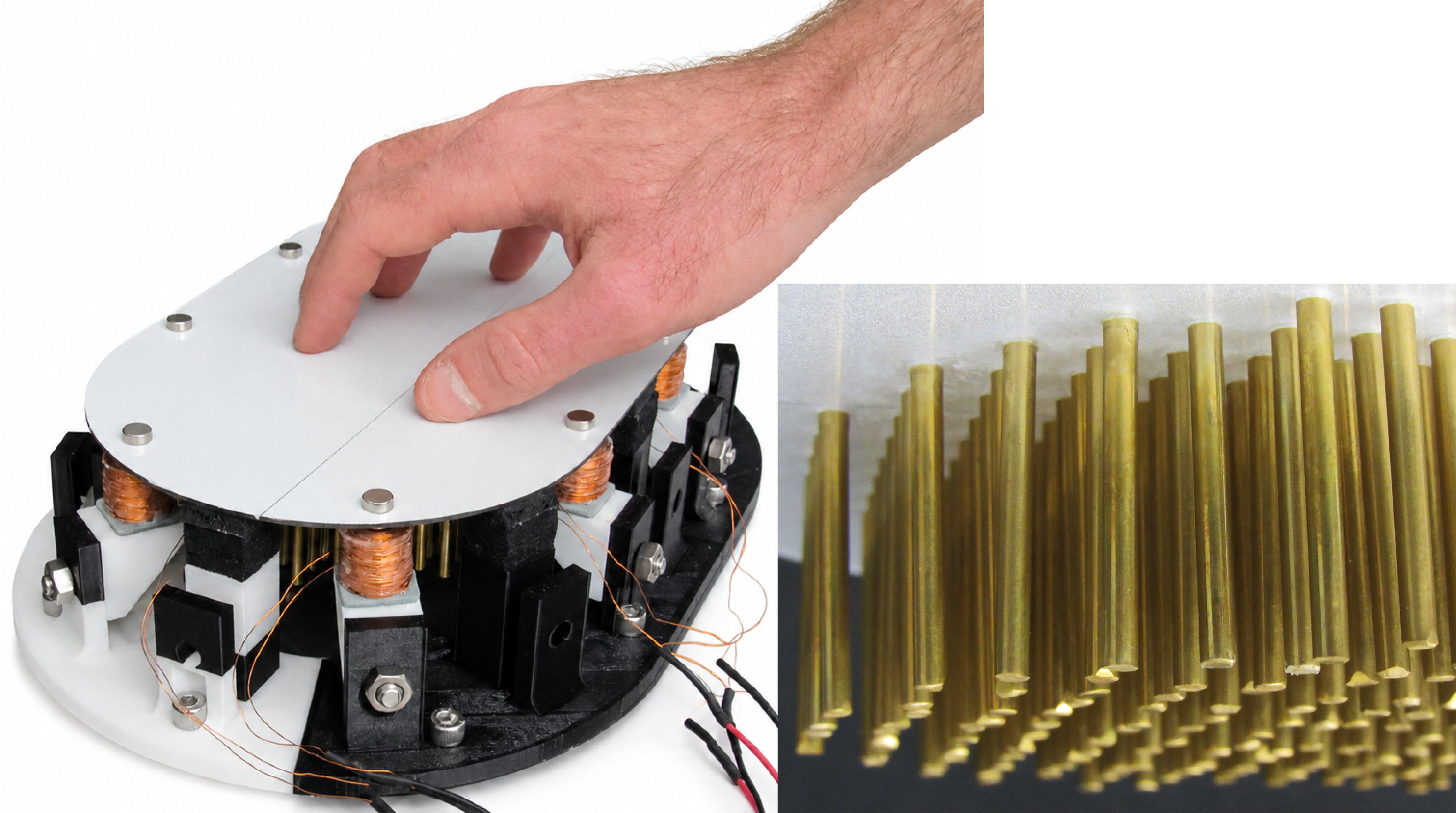 Wave Focusing in Metamaterials: Tactile Displays Beyond the Diffraction Limit